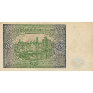 500 Zloty 1946, Serie Dz - seltene Ersatzserie