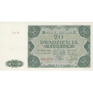 20 Zloty 1947, Serie B