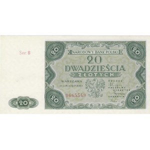 20 złotych 1947, seria B