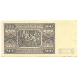 500 złotych 1948, seria CC - WZÓR