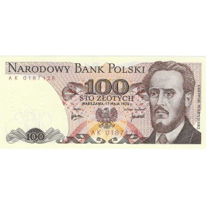 100 złotych 1976, seria AK