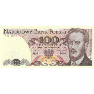 100 złotych 1976, seria AN