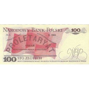 100 złotych 1976, seria DU