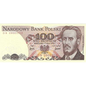 100 złotych 1976, seria DB