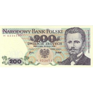 200 zloty 1976, H series