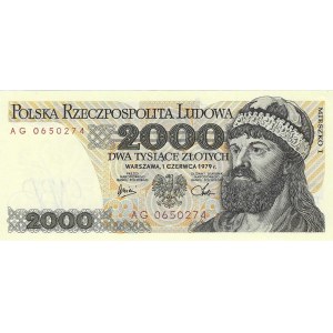 2.000 Zloty 1979, Serie AG