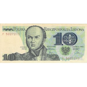 10 złotych 1982, seria F