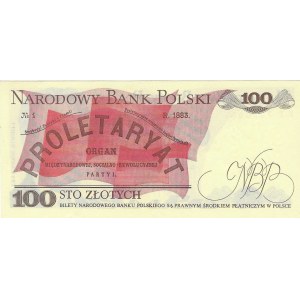 100 złotych 1982, seria KT