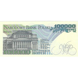 100,000 zloty 1990, series BA