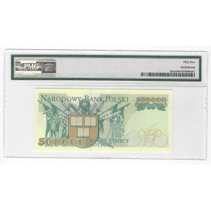 500.000 złotych 1993, seria AA - PMG 55