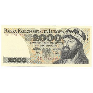 2.000 Zloty 1982, Serie CD