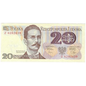20 złotych 1982, seria Z
