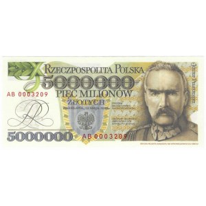 5 milionów złotych 1995, seria AB