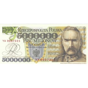 5 milionów złotych 1995, seria YA