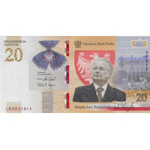 20 złotych 2021 - Lech Kaczyński