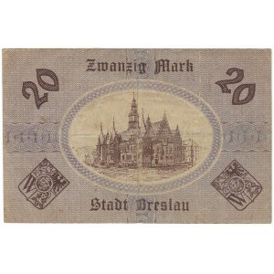 Vroclav (Breslau) 20 značiek 1918