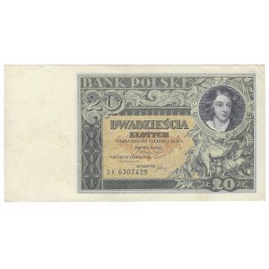 20 złotych 1931, seria DK