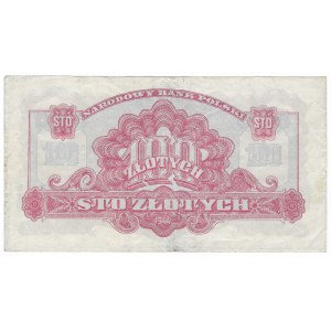 100 złotych 1944, seria EM - niski numer 000843