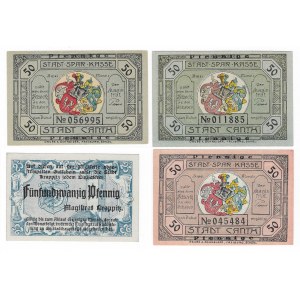 Kąty Wrocławskie (Canth), Krapkowice (Krappitz) - set of 4 pieces