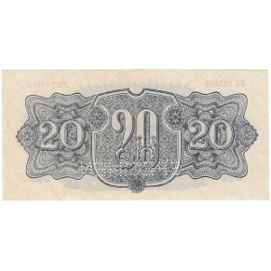 Czechosłowacja, 20 koron, seria HK, 1944r. - SPECIMEN