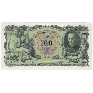 Tschechoslowakei, 100 Kronen, 1931 - SPECIMEN