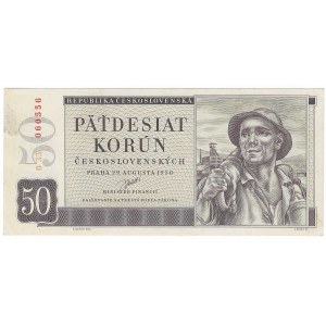 Czechosłowacja, 50 koron, 1950r. - SPECIMEN ?