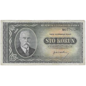 Czechosłowacja, 100 koron (1945r.)