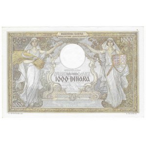 Jugosławia, 1000 dinarów 1931, seria O