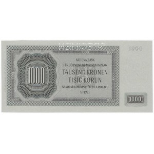 Protektorat Czech i Moraw, 1000 koron, 1942r. - SPECIMEN