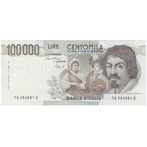 Włochy, 100000 lirów, 1983r.