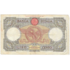 Italien, 100 Lire, Serie U, 1931.