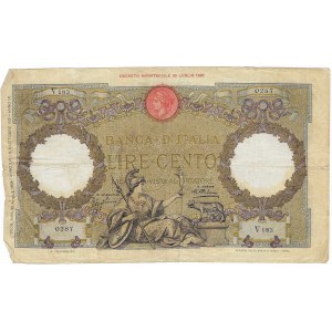 Włochy, 100 lirów, seria V, 1931r.
