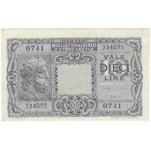 Italien, 10 Lire 1944