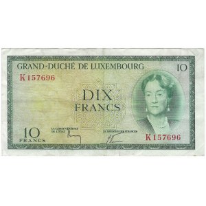 Luxemburg, 10 Franken 1954