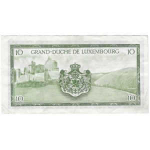 Luxemburg, 10 Franken 1954