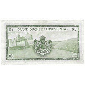 Luksemburg, 10 francs 1954