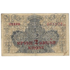 Jugosławia, 2 korony - przedruk z 1/2 dinara 1921