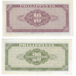 Philippinen, 10 und 20 Centavos 1949