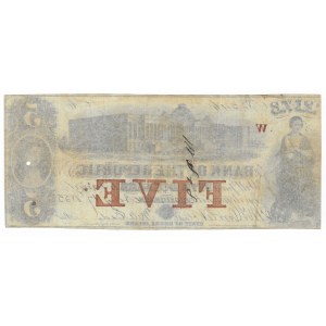 Stany Zjednoczone Ameryki, 5 dolarów 1853, Rhode Island - Bank of the Republic