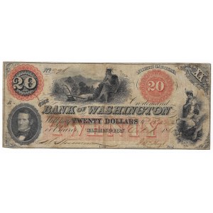 Vereinigte Staaten von Amerika, $20 1861, North Carolina Bank of Washington