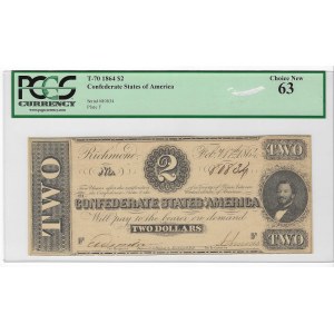Stany Zjednoczone Ameryki, 2 dolary 1864 - PCGS 63