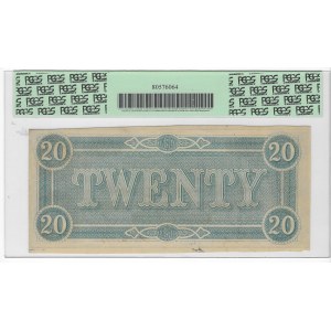 Stany Zjednoczone Ameryki, 20 dolarów 1864, PCGS 63 PPQ