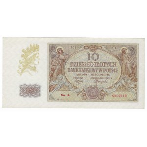 10 Zloty 1940, Serie L