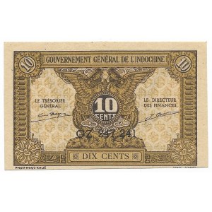 Indochiny Francuskie, 10 Cents (1942)