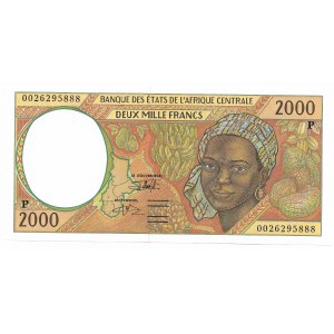 Středoafrické státy, 2000 franků, řada P