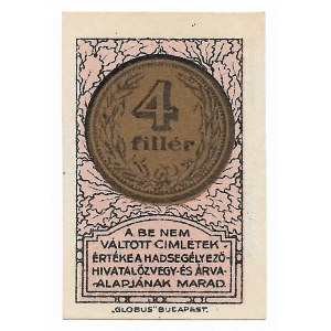 Ungarn, 4 Füller 1916
