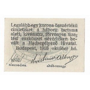 Ungarn, 6 Füller 1916