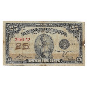 Kanada, 25 Cents 1927