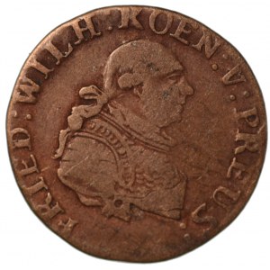 Prusy, Fryderyk Wilhelm II, 1 krajcar 1796 B - Wrocław