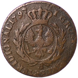 Prusy, Fryderyk Wilhelm II, 1 grosz dla Prus południowych 1797 B - Wrocław
